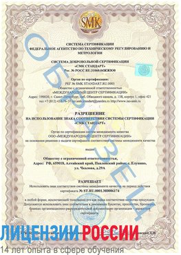 Образец разрешение Нехаевский Сертификат ISO 22000
