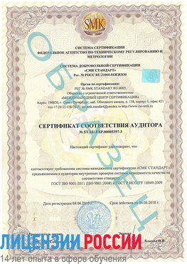 Образец сертификата соответствия аудитора №ST.RU.EXP.00005397-3 Нехаевский Сертификат ISO/TS 16949
